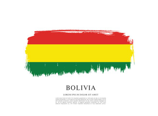 Obraz premium Flag of Bolivia vector illustration