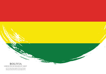 Flag of Bolivia vector illustration