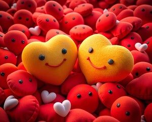 red and yellow smileys 