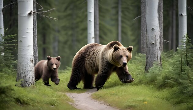 a-bear-cub-following-its-mother-through-the-forest-upscaled_12