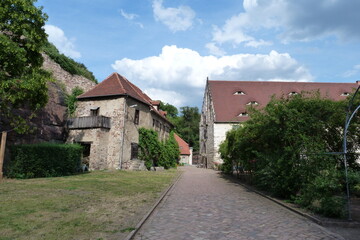 Unterburg der Burg Giebichenstein an der Saale in Halle an der Saale