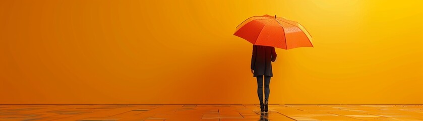 Umbrella Insurance Shielding from Catastrophic Liabilities 3D Render