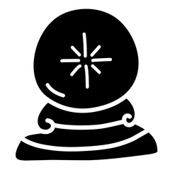magic ball silhouette icon