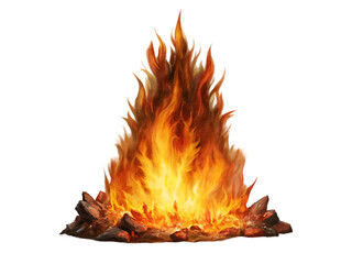 Burning fire flames