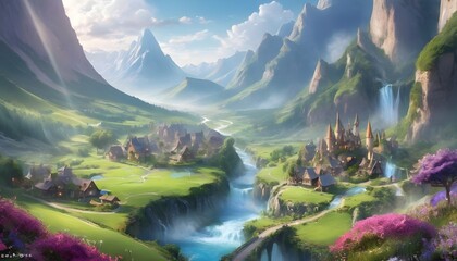 magical world, valley