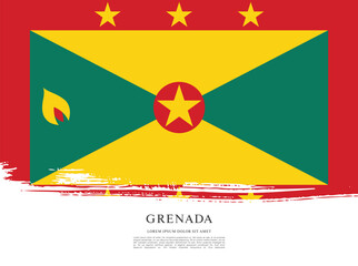 Vector illustration design of Grenada flag