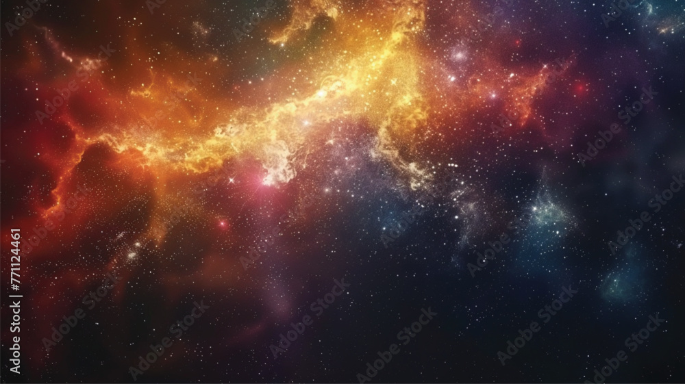 Canvas Prints nebula and galaxies in space. abstract cosmos galaxy background