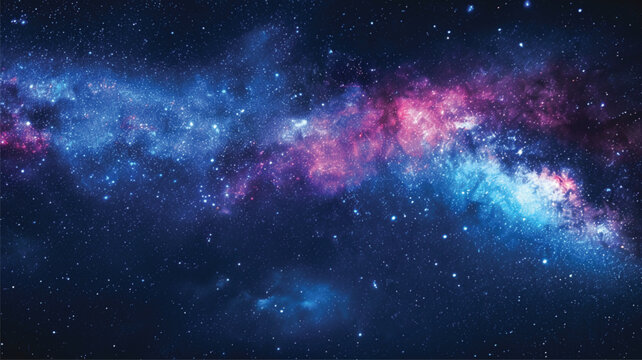 Nebula and galaxies in space. Abstract cosmos galaxy background