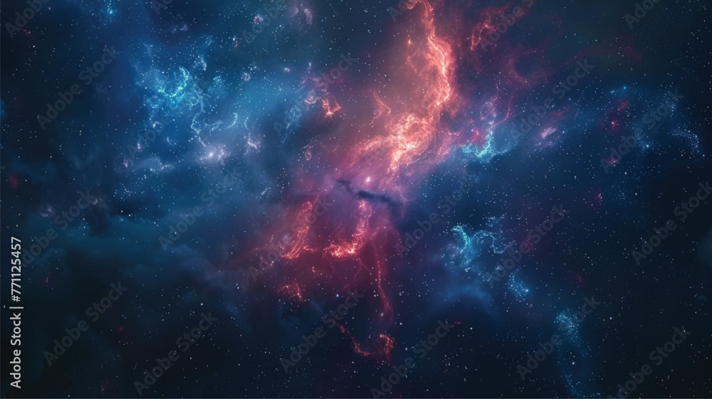Canvas Prints nebula and galaxies in space. abstract cosmos galaxy background