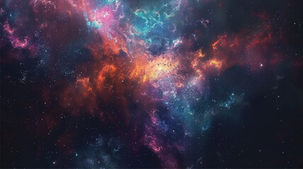 Nebula and galaxies in space. Abstract cosmos galaxy background - obrazy, fototapety, plakaty