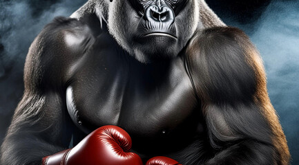 gorille boxeur - 771126062