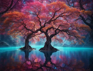 Selbstklebende Fototapeten tree in the water © Tyrazz