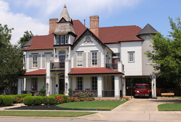 Old Gingerbread Style Mansion Located in Rural South East Texas