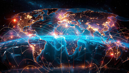 Global Connectivity and Network Across Continents