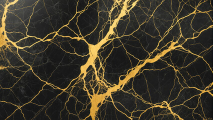 Black and gold marble texture - obrazy, fototapety, plakaty