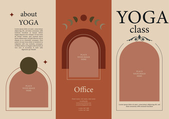 Yoga Class Trifold Brochure
