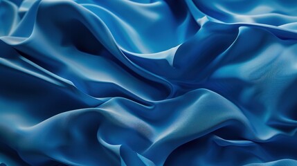 Obraz premium Abstract Blue fabric wave Background