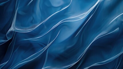 Obraz premium Abstract Blue fabric wave Background