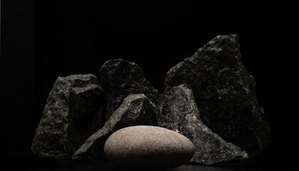 stones for product presentation podium