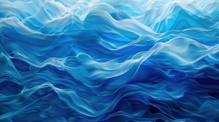 Obraz premium Abstract Blue fabric wave Background