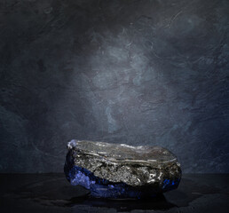 ice and stones for product presentation podium