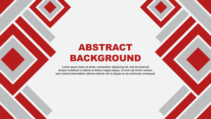 Abstract Red Background Design Template. Banner Wallpaper Vector Illustration. Red
