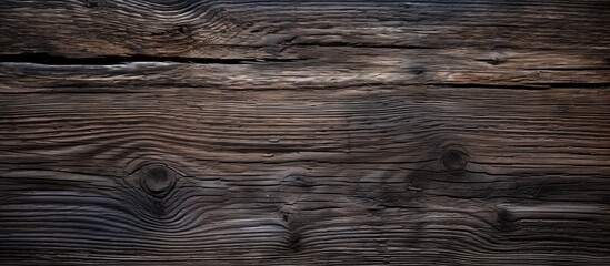 A detailed closeup of a brown hardwood surface with visible knots and grain patterns, resembling soil or bedrock outcrop