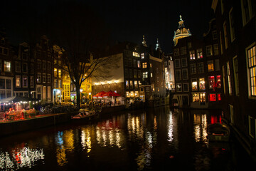 Fototapeta premium Amsterdam City by night