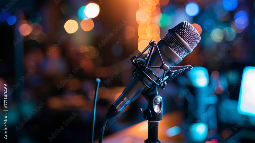 Poster podcast remote interviews detailed photographs of remote podcast interviews showcasing the versatili