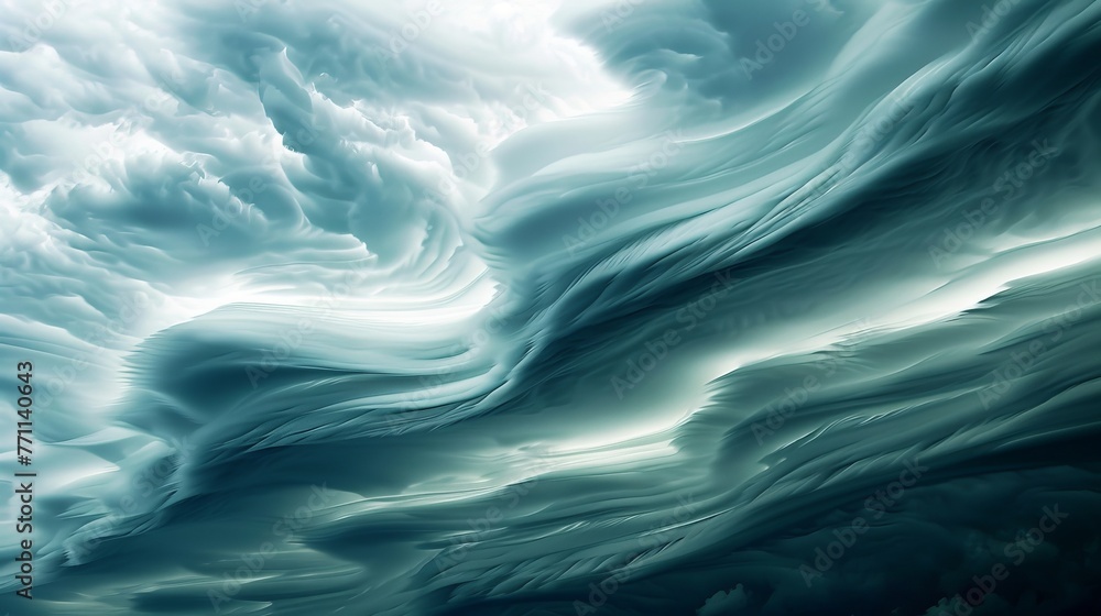 Poster rolling clouds detailed photographs of clouds with blurred motion capturing the ever-changing shapes