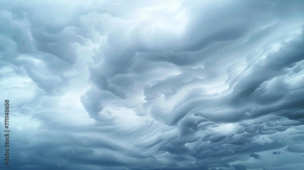 Poster rolling clouds detailed photographs of clouds with blurred motion capturing the ever-changing shapes