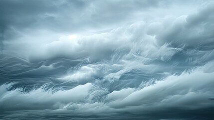 Rolling Clouds Detailed photographs of clouds with blurred motion capturing the ever-changing shapes and formations of the sky  AI generated illustration - obrazy, fototapety, plakaty