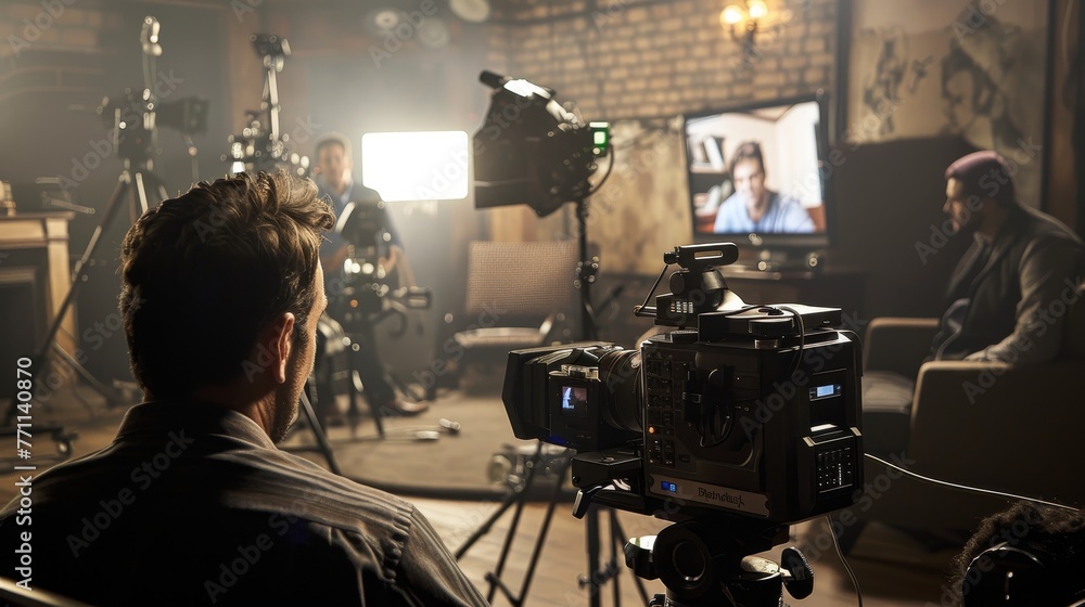 Poster tv show scriptwriting sessions cinematic shots of tv show scriptwriting sessions capturing the creat