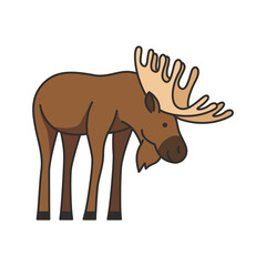 Moose vector illustration 
