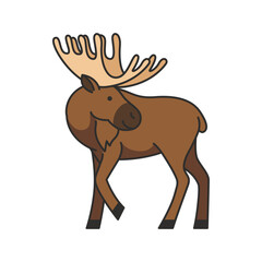 Moose vector illustration 