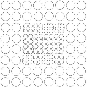 BWpastel pattern honeycomb10