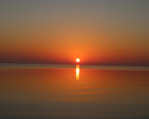 Majestic beach sunrise