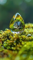 Allegory your world home fits in one drop.