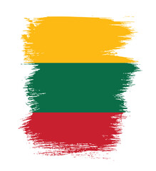Flag of Lithuania, brush stroke background