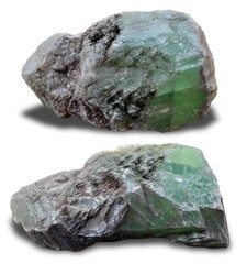 jade stone isolated on white background © songkran