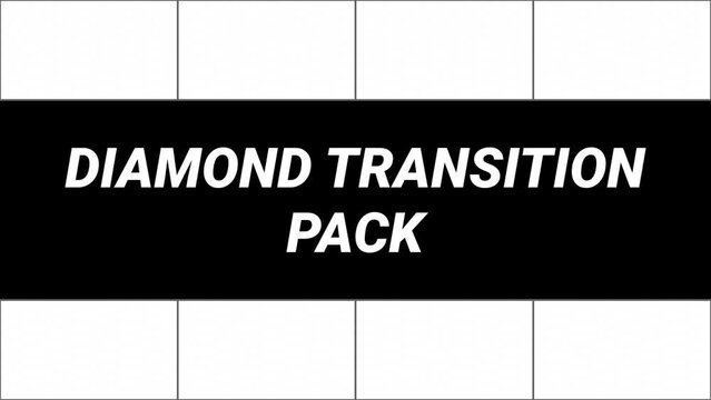 Diamond shape transition pack for luma or alpha matte mask