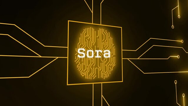 Tech Brilliance with Sora - AI and Machine Learning Visual Concept