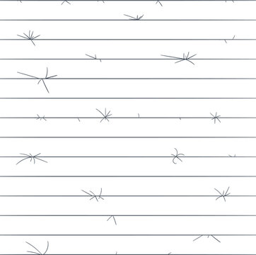 Line sheet for text with needles or spikes.