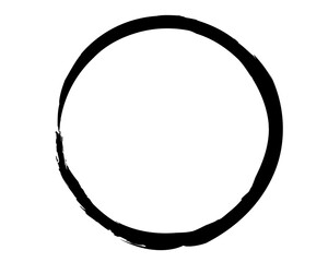 Paintbrush stroke, paint circle element, Round circular banner frames and border