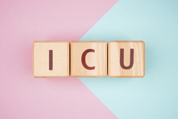 ICU Abbreviations About Health Isolated Background
 - obrazy, fototapety, plakaty