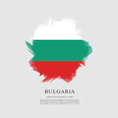 Vector illustration design of Bulgaria flag layout