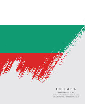 Vector illustration design of Bulgaria flag layout