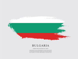 Vector illustration design of Bulgaria flag layout