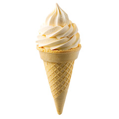 vanilla ice cream cone