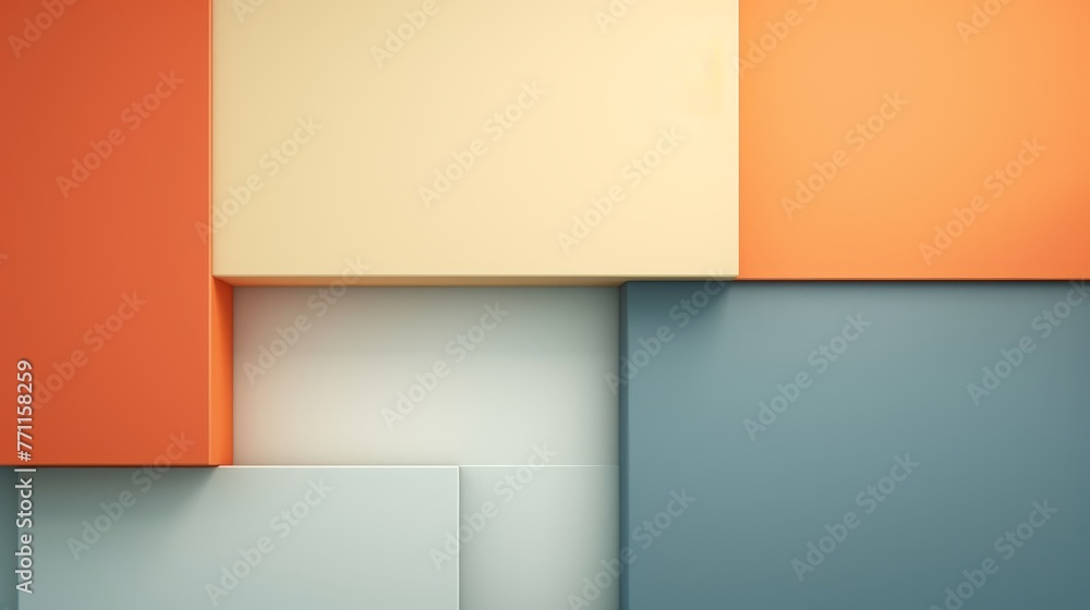 Poster abstract background focusing on minimalist design flat laid from the top view perspective with room 
